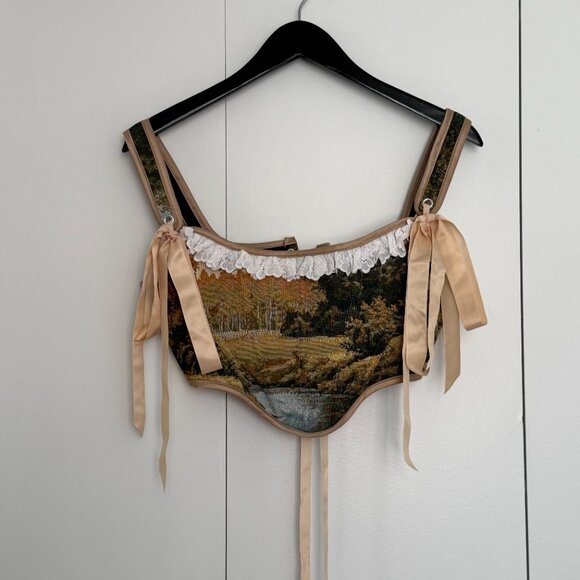 Bridgerton Vintage Reworked Tapestry Corset - Picture 5 of 6